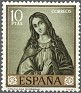 Spain - 1962 - Personajes - 10 Ptas - Verde - España, Zurbaran - Edifil 1427 - Francisco de Zurbaran "La Inmaculada" - 0